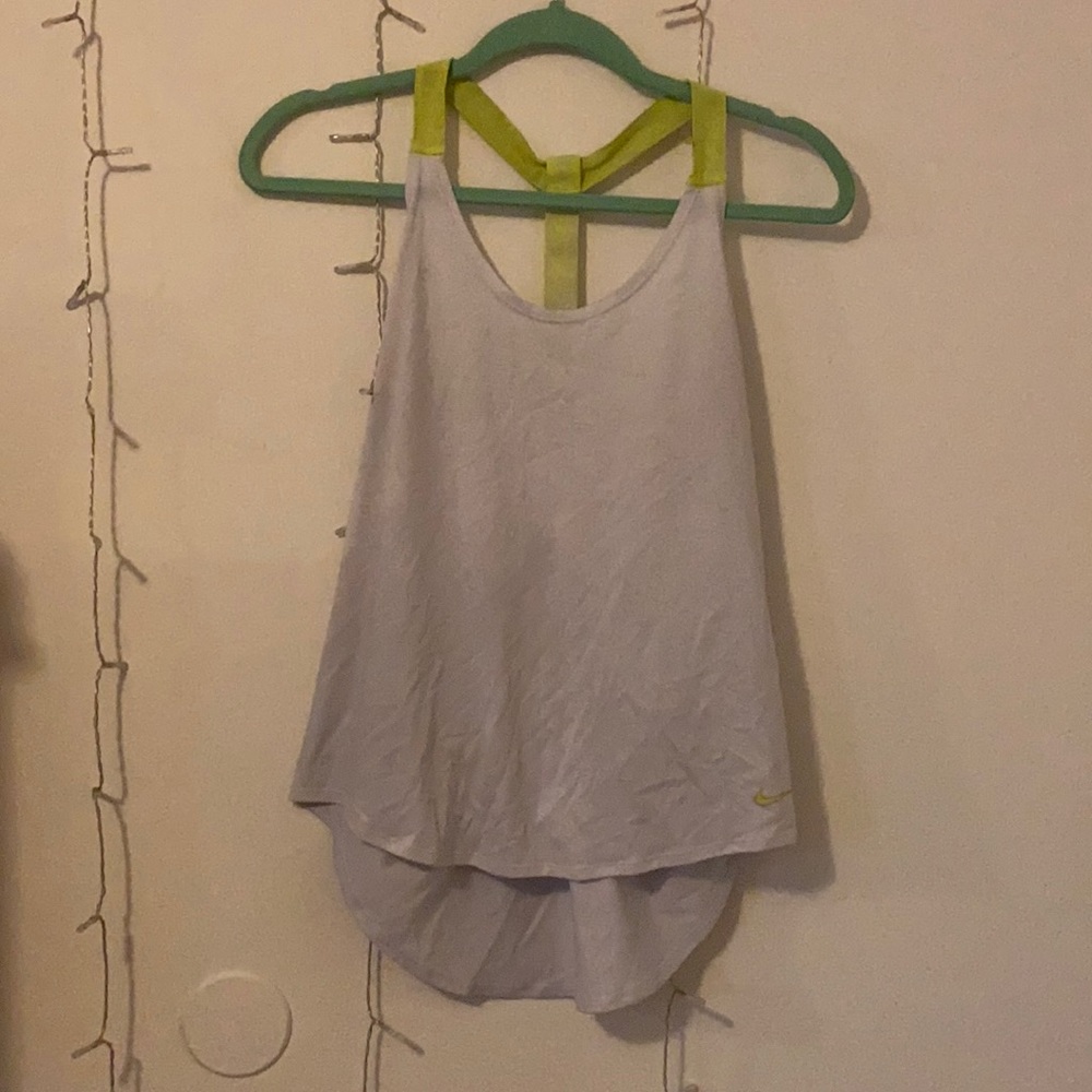 White Nike tank